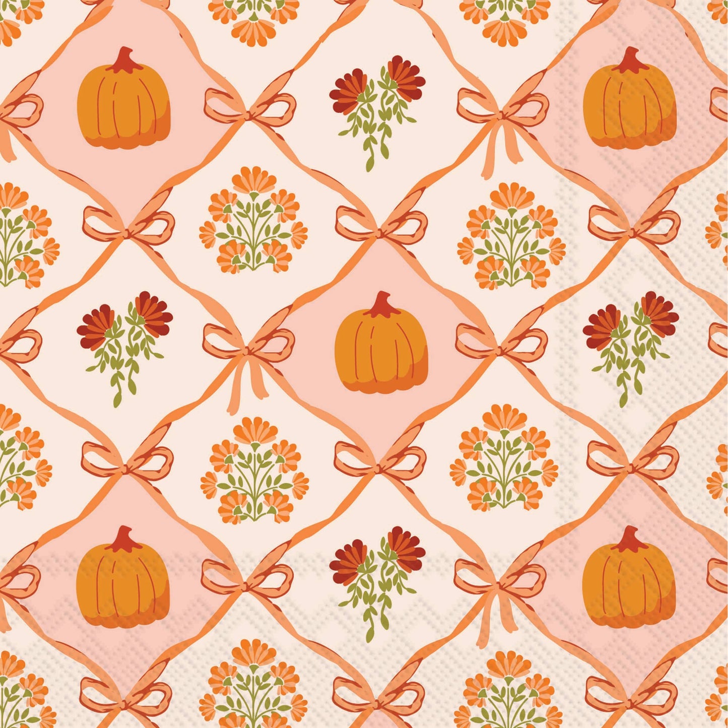 Paper Cocktail Napkins- Harvest Bloom Toile