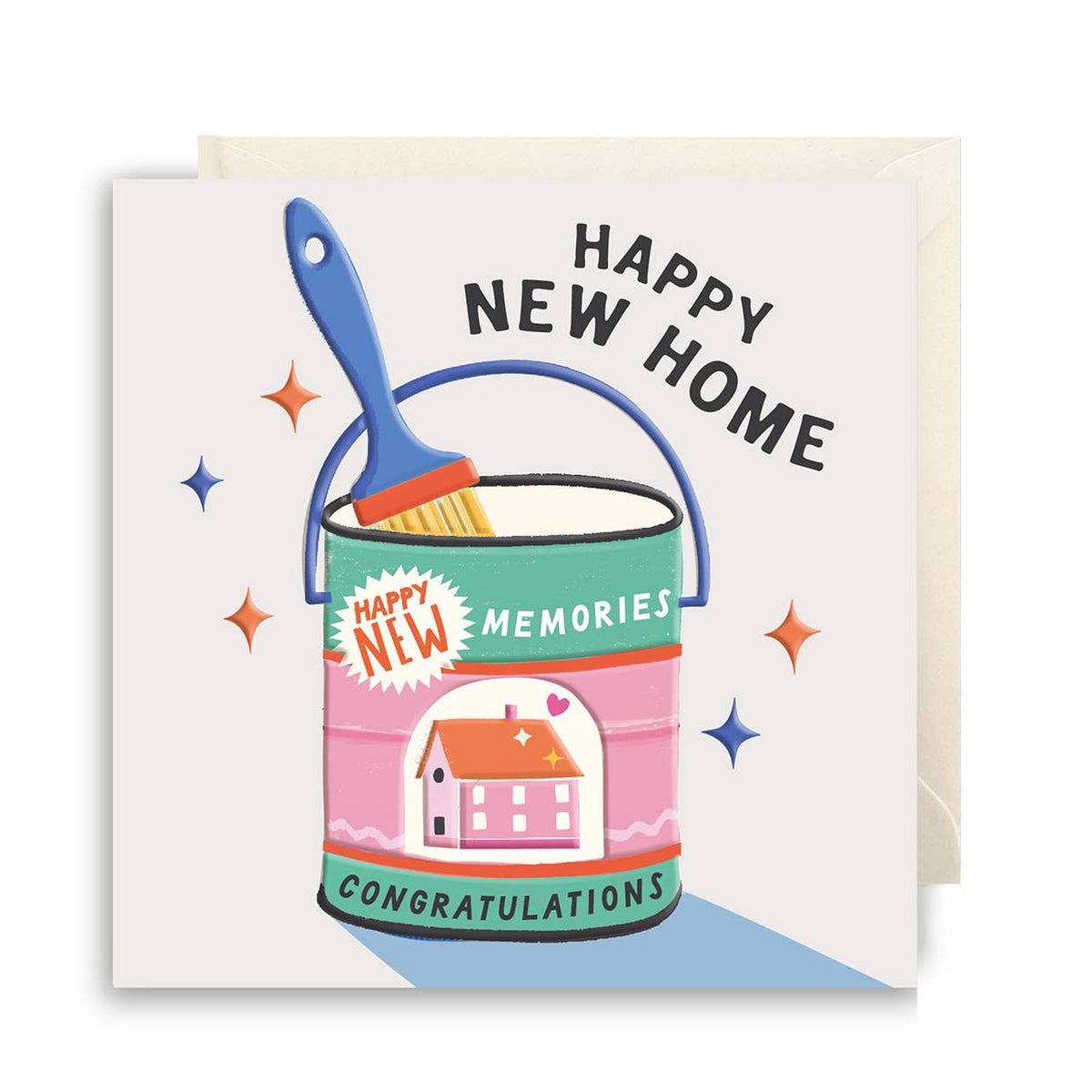 Paint Can Happy New Home Card