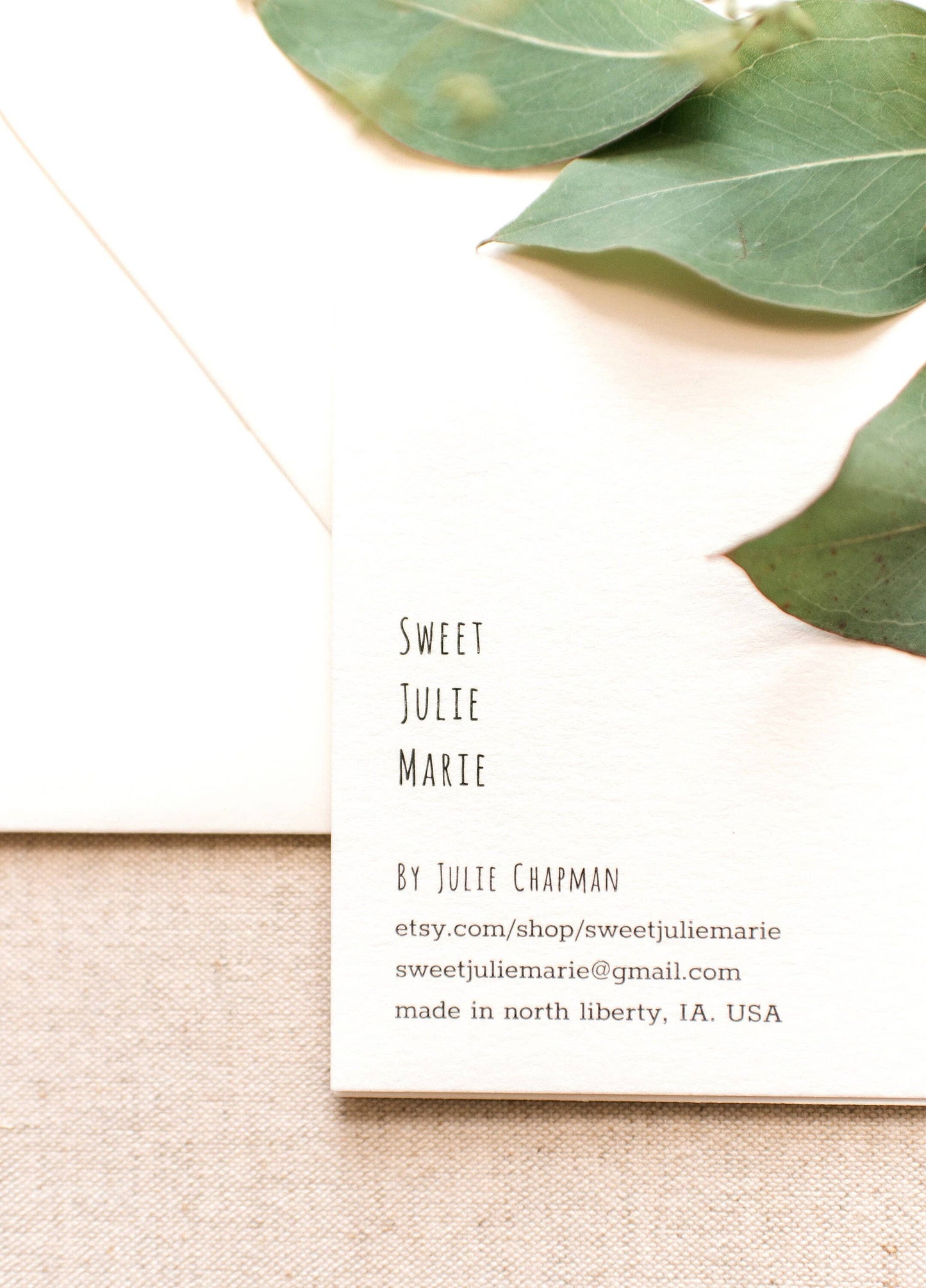 Single Bouquet Flower Girl Note Card