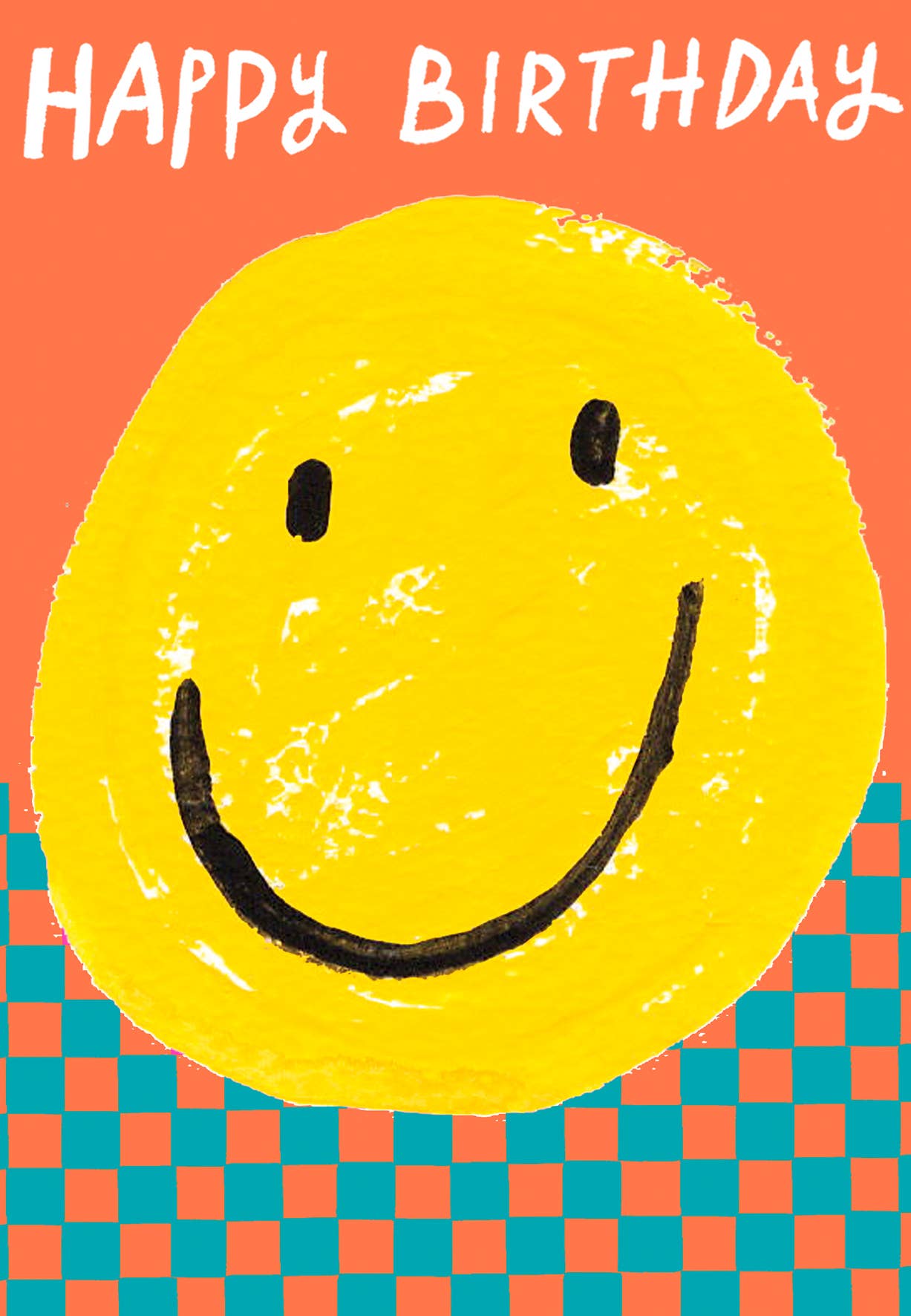 Birthday Smiley Face Greeting Card