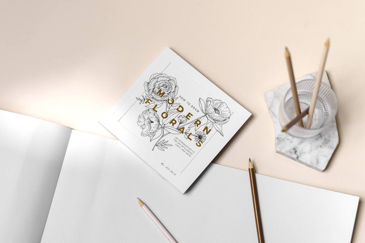 How to Draw Modern Florals Guided Book