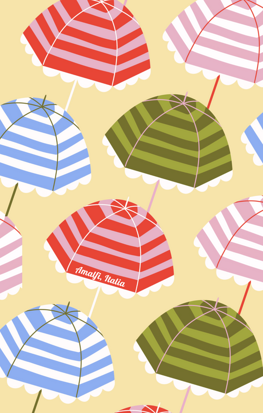 Amalfi Umbrellas Print