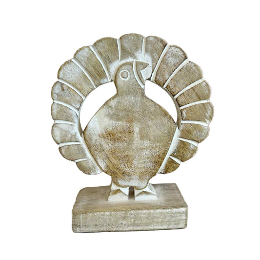 Wooden Turkey Decor
