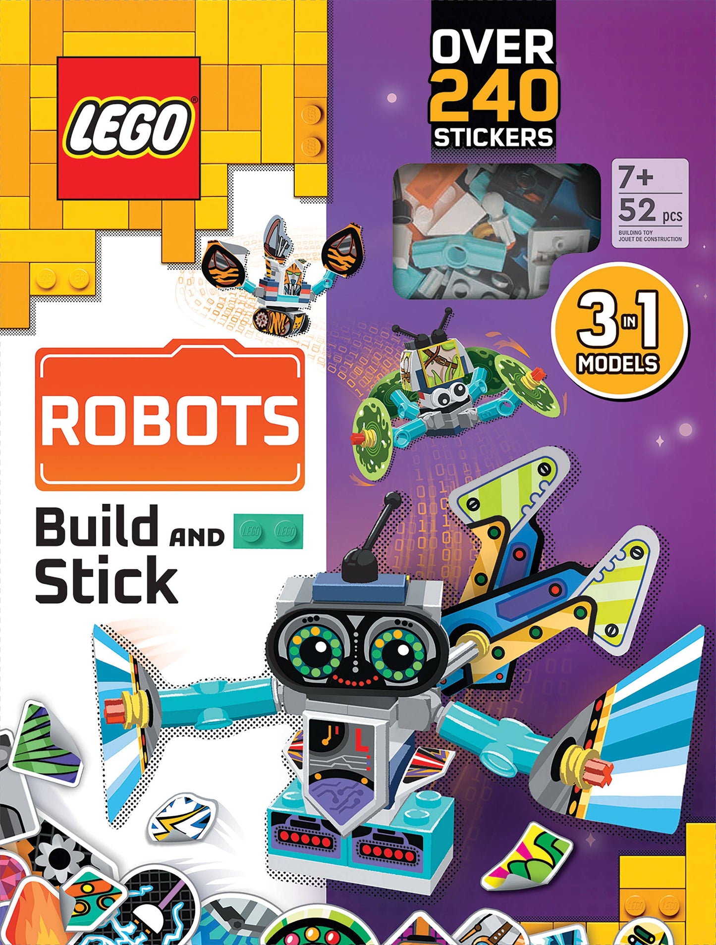 LEGO® Books. Build and Stick: Robots