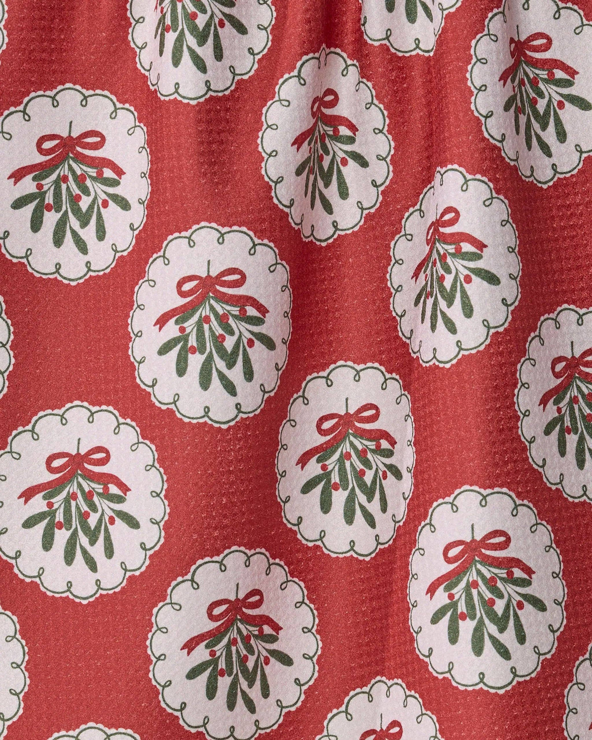 Geometry Tea Towel- Merry Mistletoe