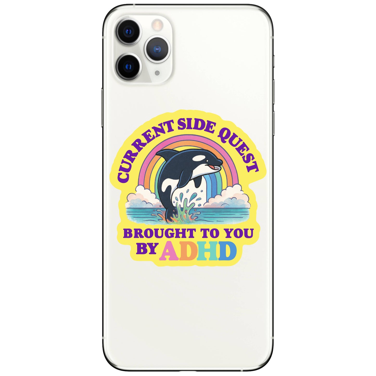 Current Side Quest ADHD Vinyl Sticker