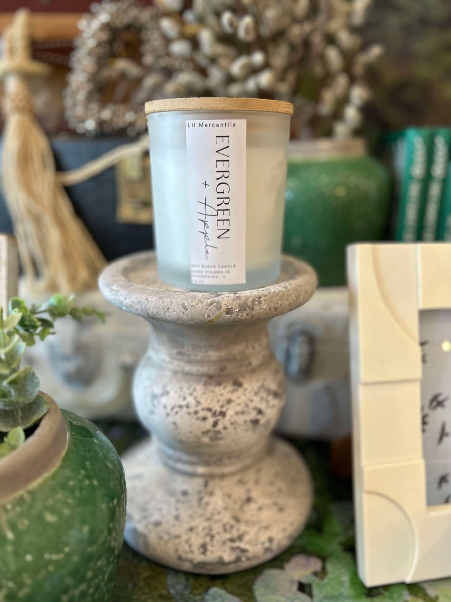 Cement Candle Stand