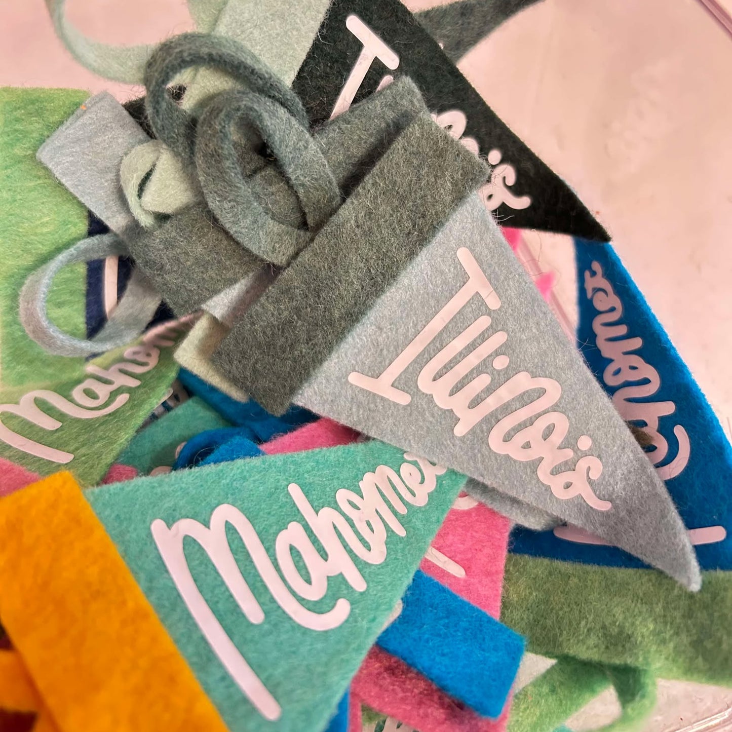 Mini Pennant Illinois-Winter Blues