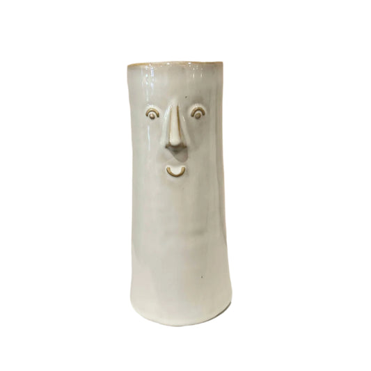 Tall Skinny Face Vase