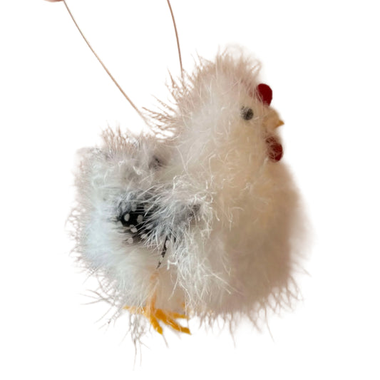 Fuzzy Chicken Ornament