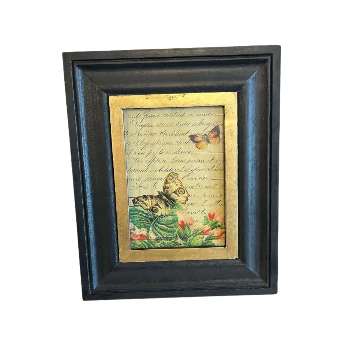 5x7 Black and Gold Wooden Frame
