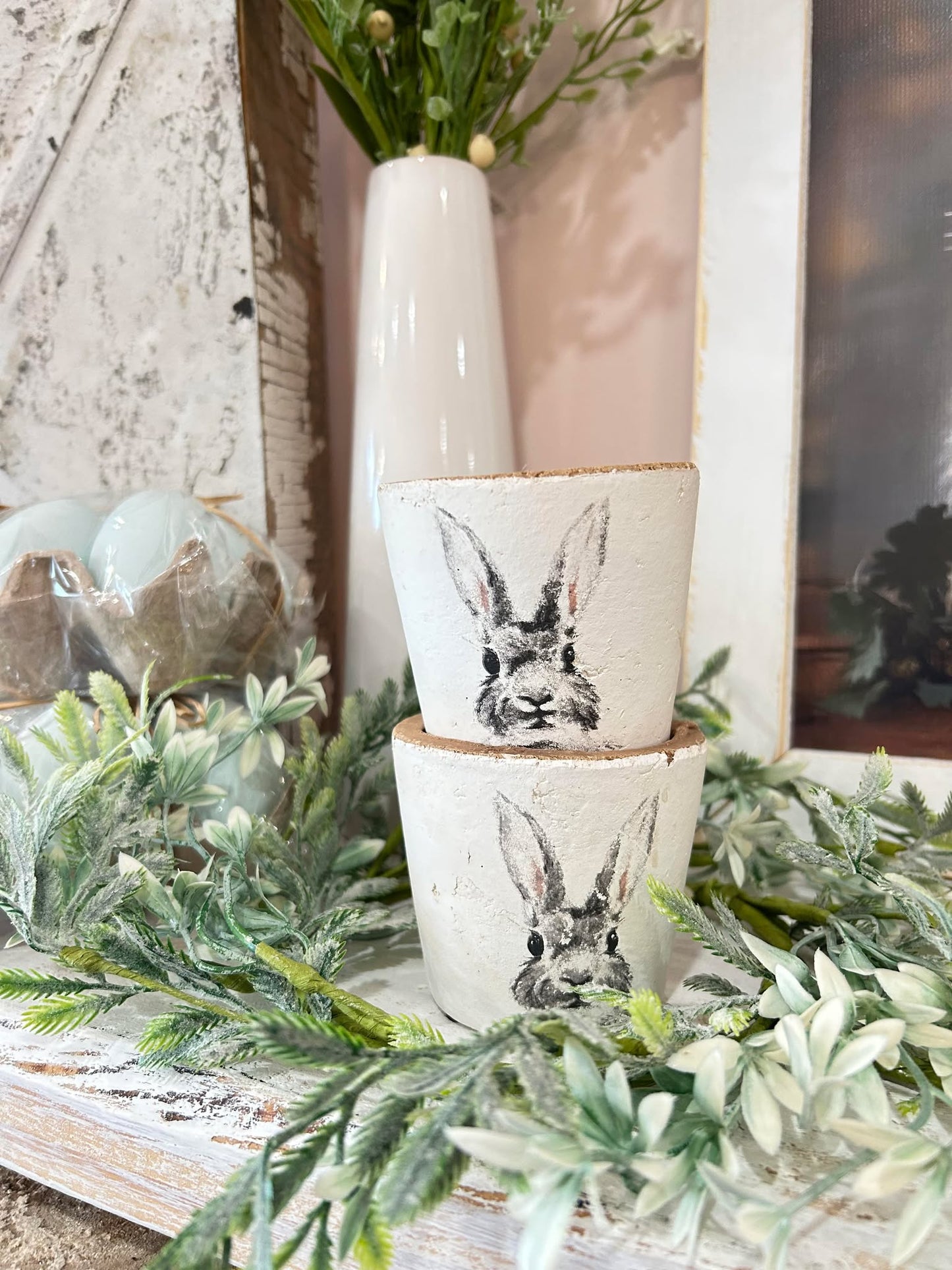 3in Bunny Pattern Planter