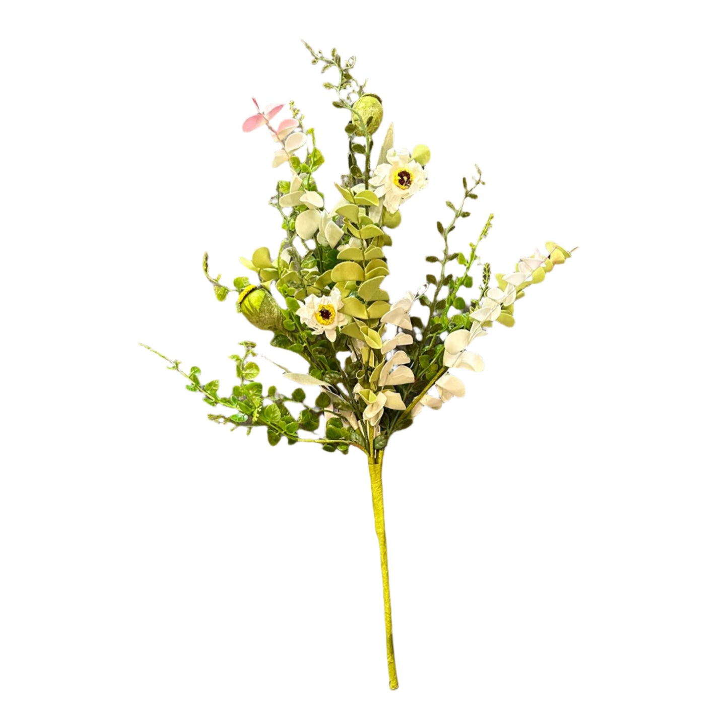 20" Floral Bush with Poppy Pods