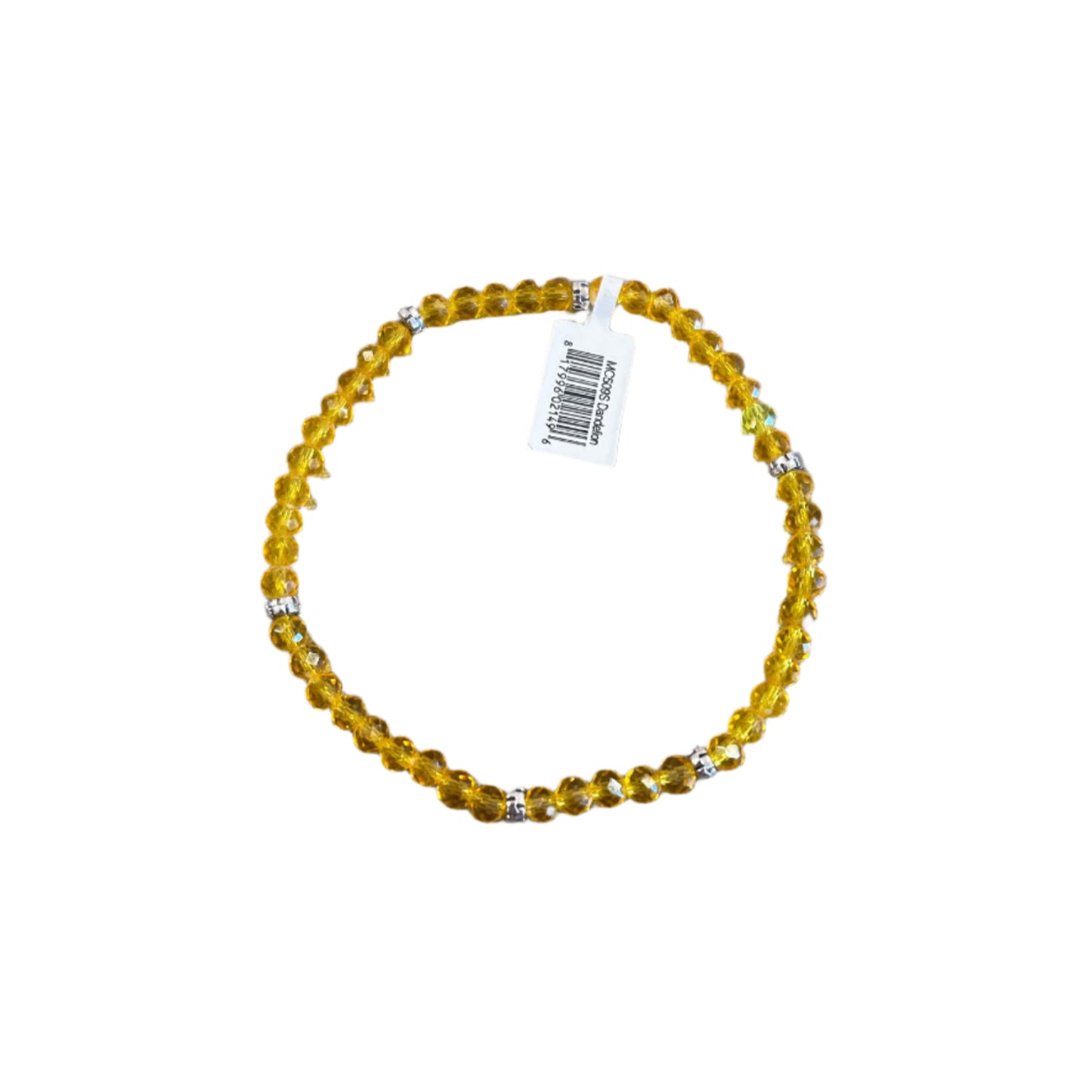 Mini Crystal Bracelet w/ Silver Accent- Dandelion