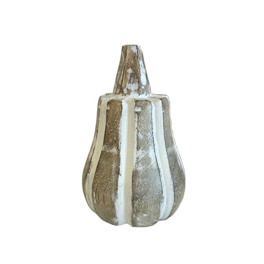 Natural Wooden Butternut Pumpkin 5.5"