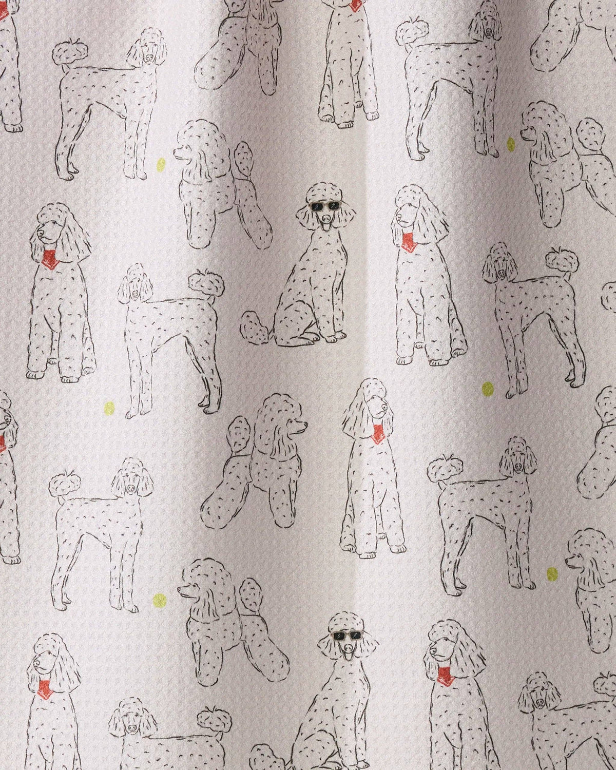 Geometry Tea Towel-Poodle Party