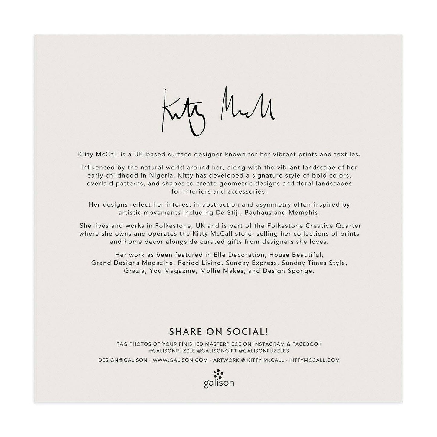 Kitty McCall Lost In the Garden 500 Piece Puzzle