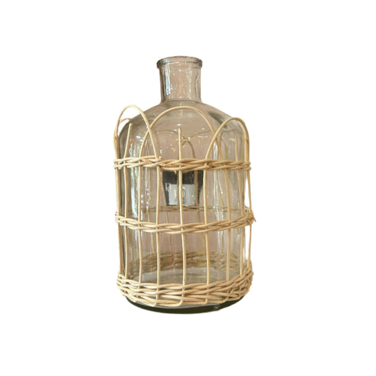 Glass Weave Vase 10in