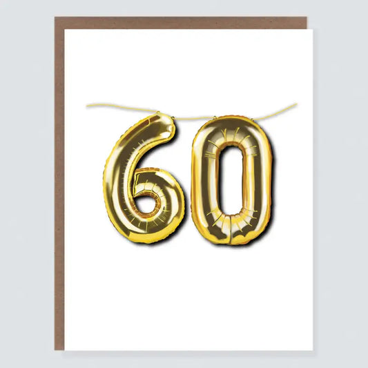 60 Balloon Card