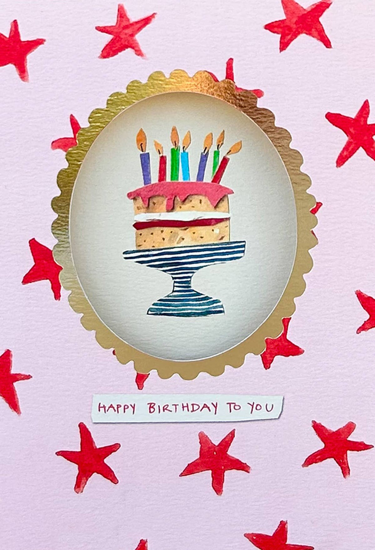 Birthday Cake Cut Out Birthday Card