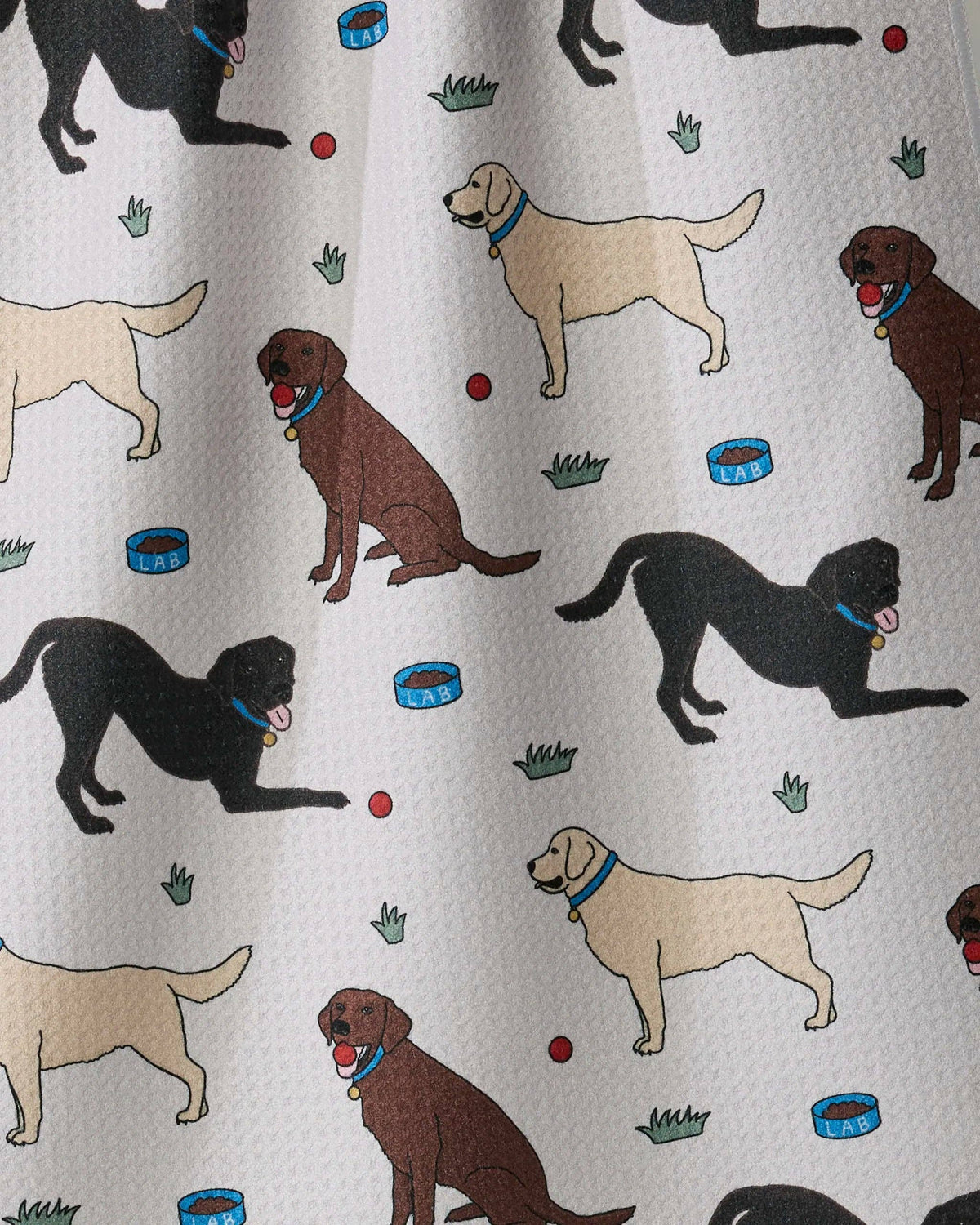 Geometry Tea Towel-Lab Pals (Multi)
