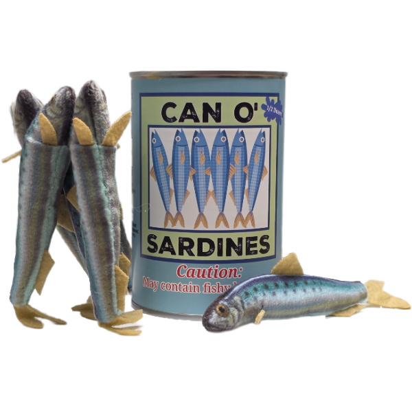 Can O' Sardines | Fish Stuffed Animal Plush w/Funny Jokes