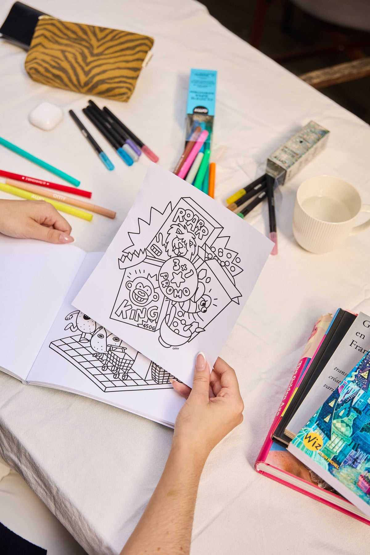 Cozy Art Coloring Book- Market