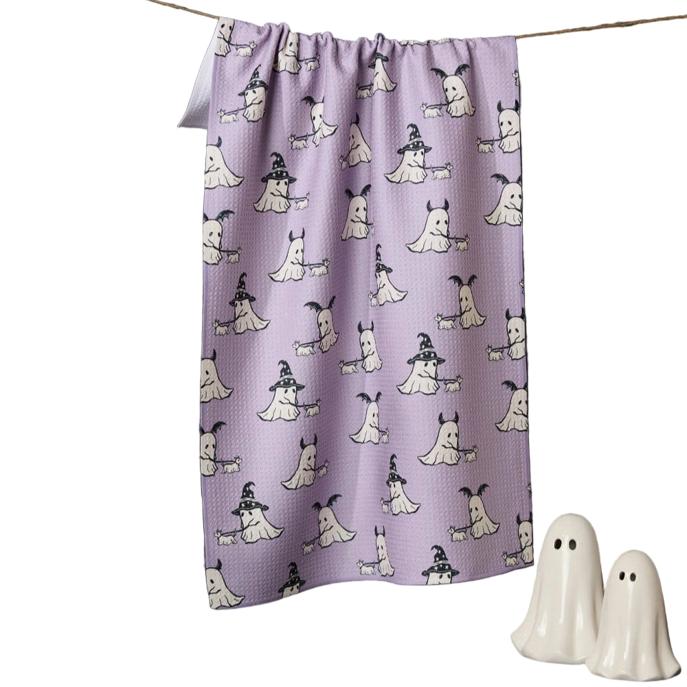 Geometry Tea Towel- Spooky Ghost Walk