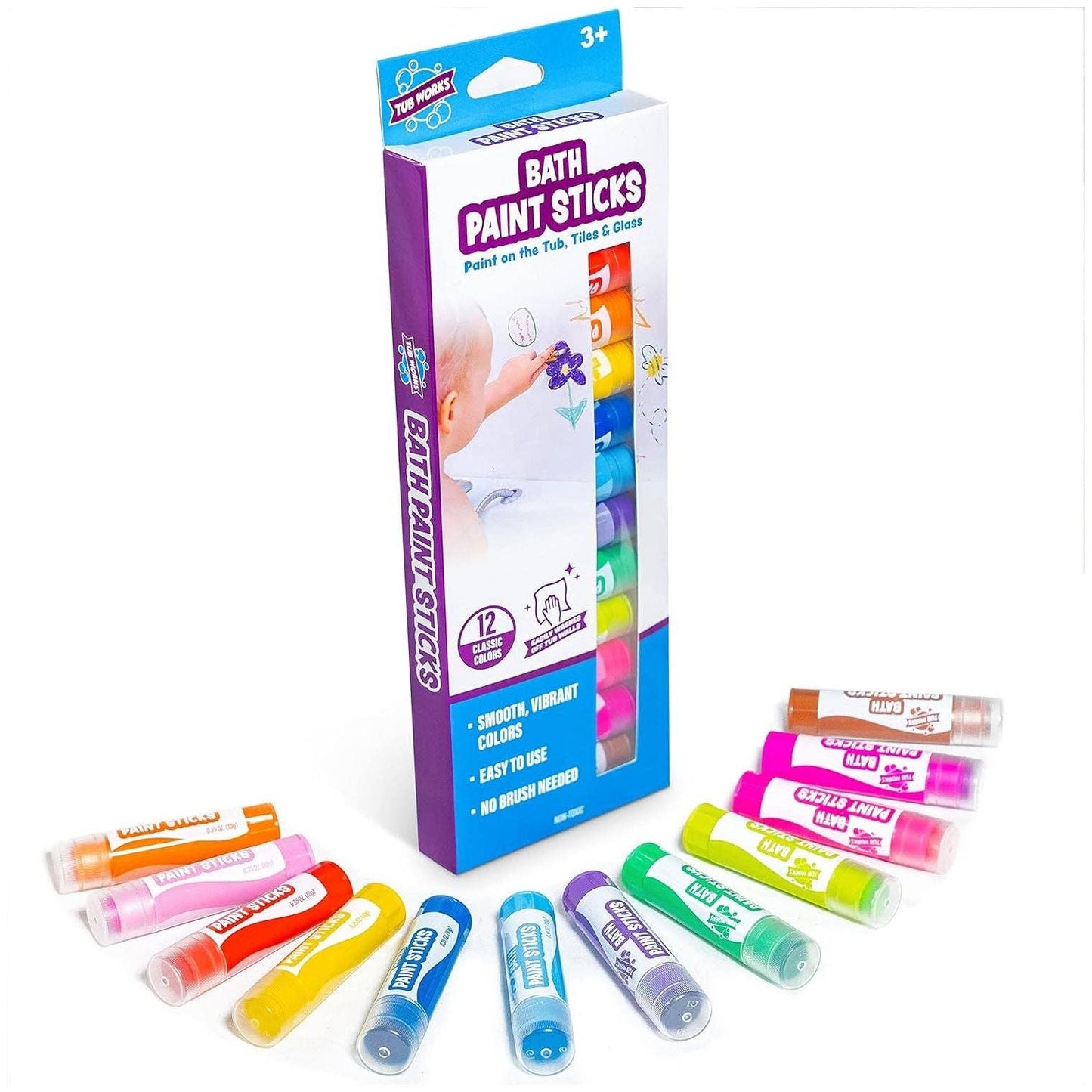 Tub Works Bath Paint Sticks Bath Toy