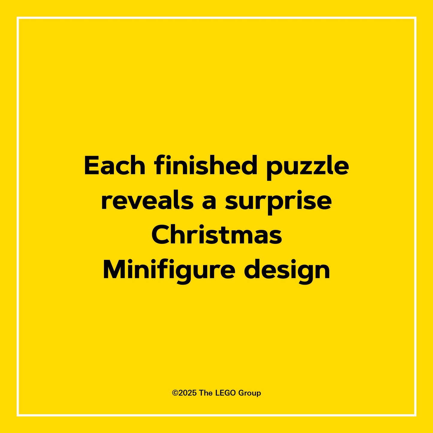 LEGO Mystery Minifigure Mini Puzzle Christmas Edition