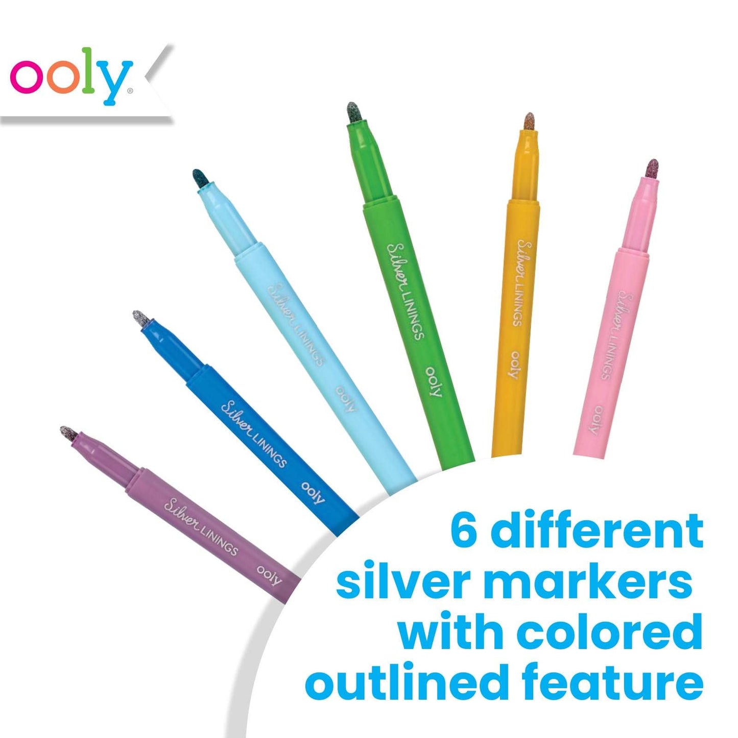 Silver Linings Colorful Outline Markers