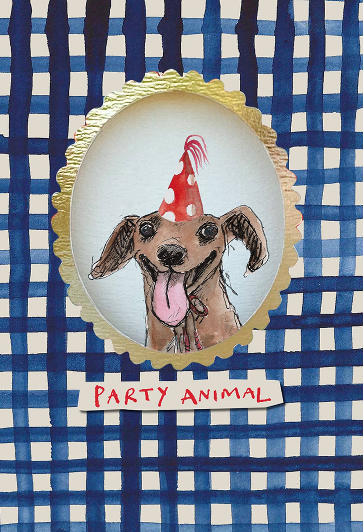 Party Animal Dog DieCut Birthday Card