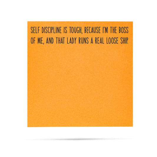 Sticky Notes- Self Discipline