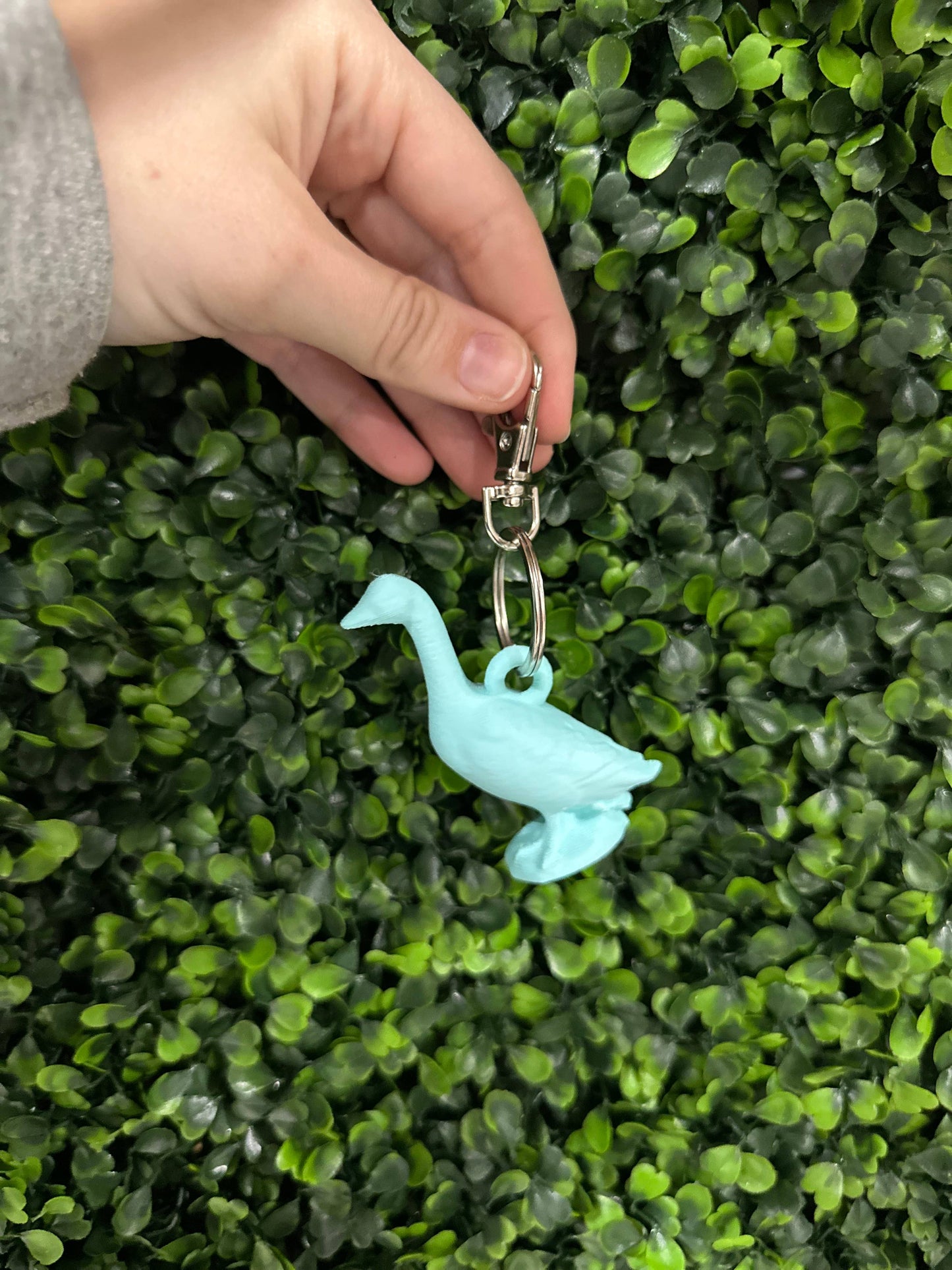 Porch Goose Keychain (green or pink)