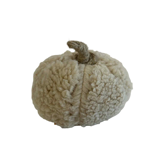 Sherpa Pumpkin With Jute Stem