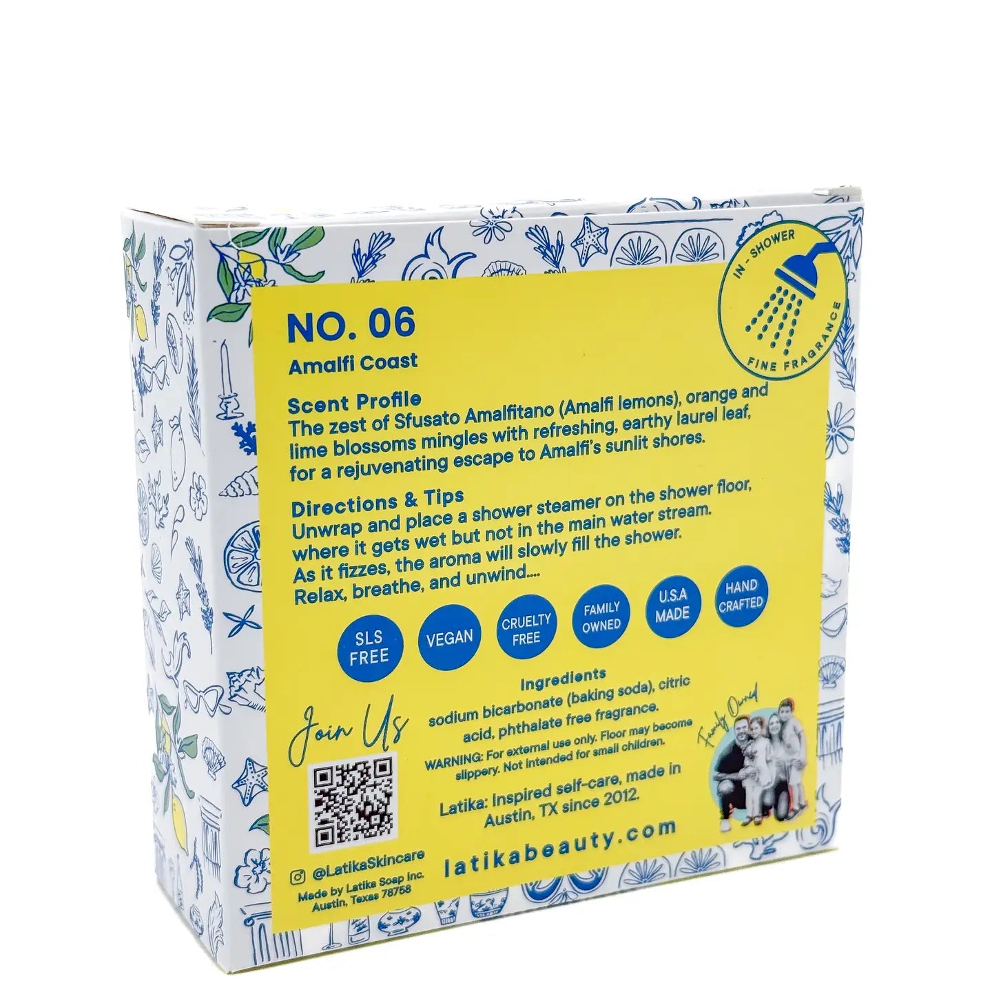 Latika Amalfi Coast Shower Steamers