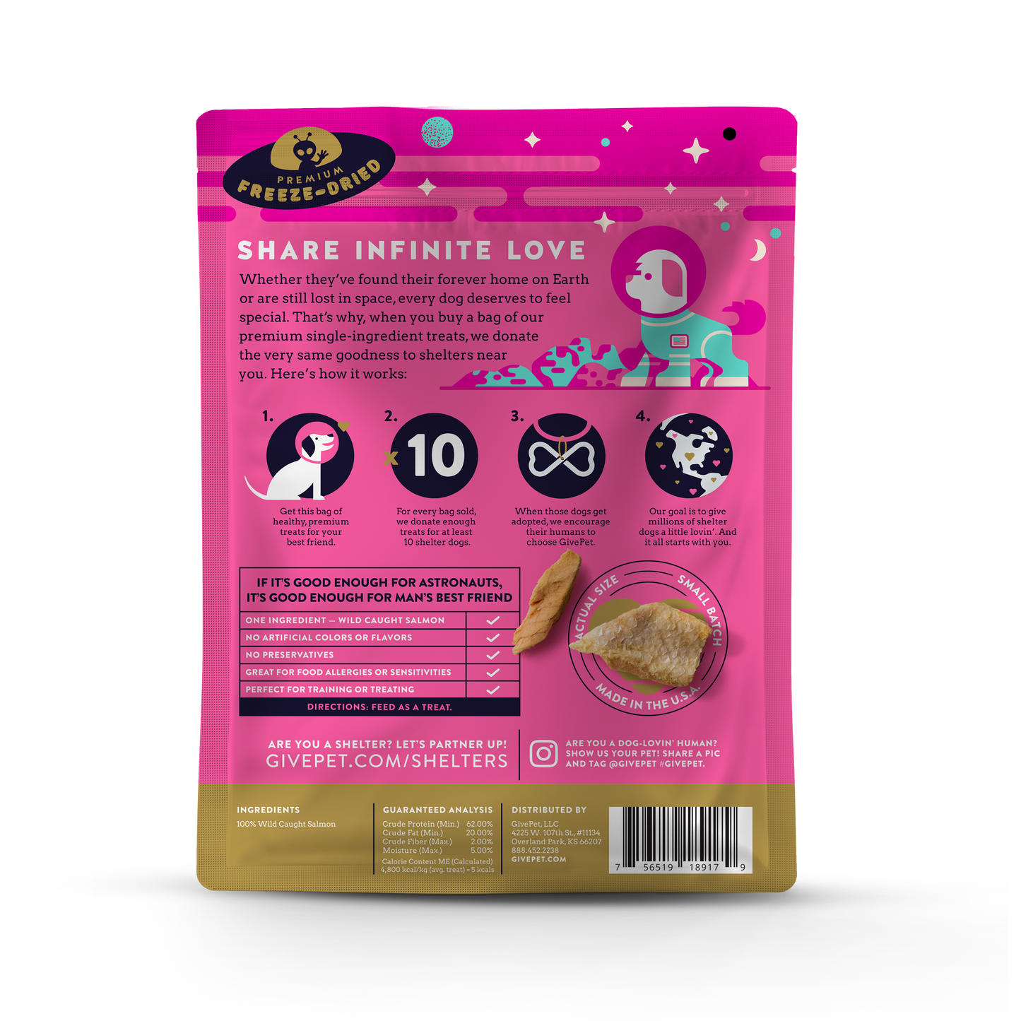 Give Pet- AstroMutt Freeze Dried Dog Treats