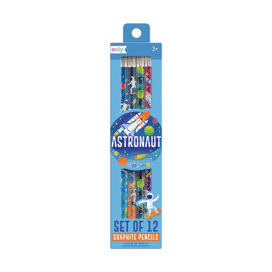 Set of 12 Astronaut Pencils