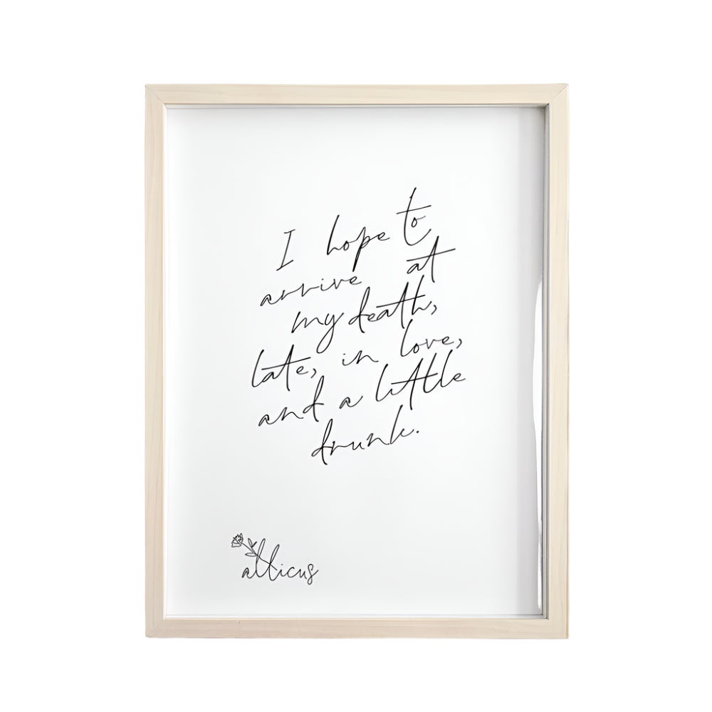 Atticus Art Print-Late in Love