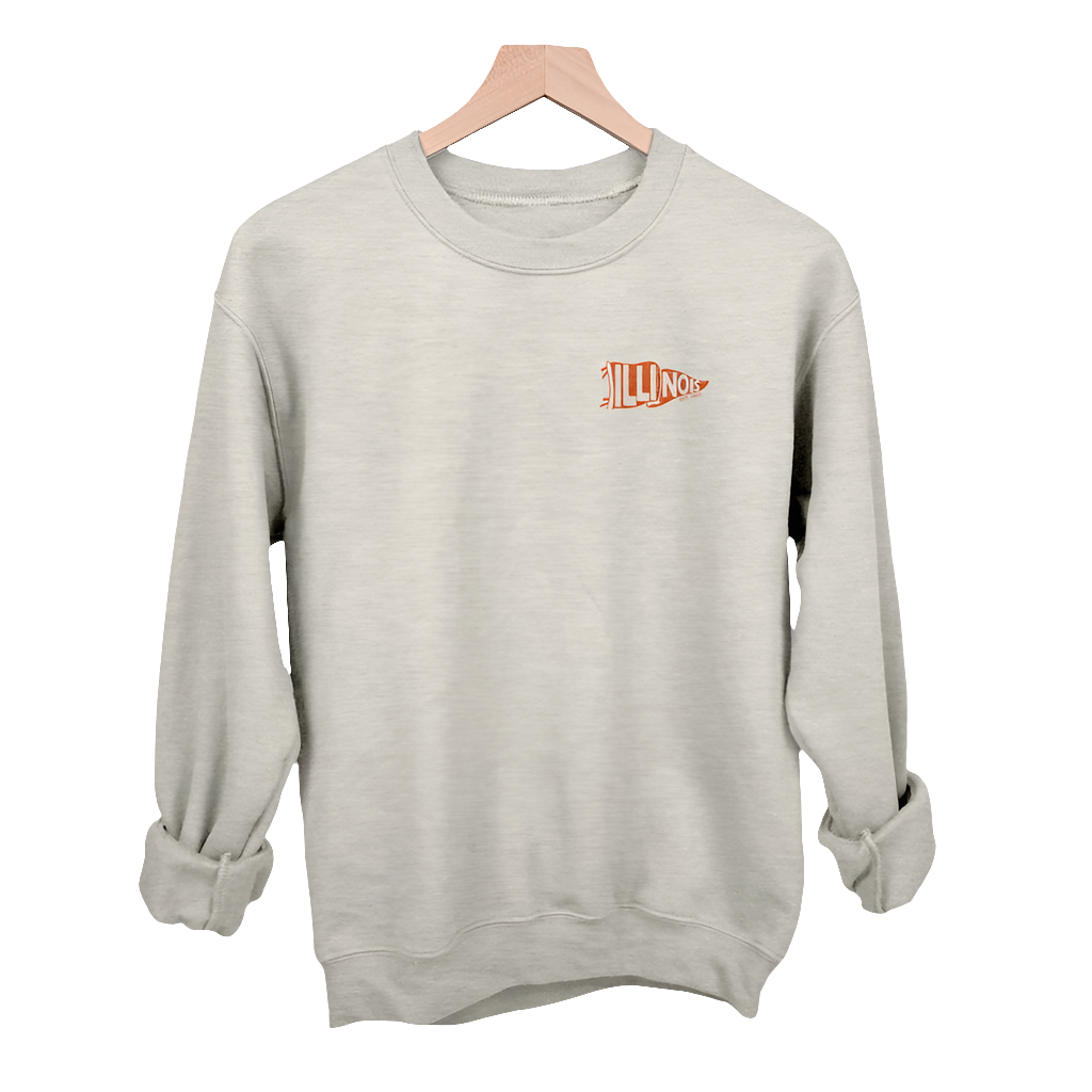 Illinois Pennant Flag Sweatshirt
