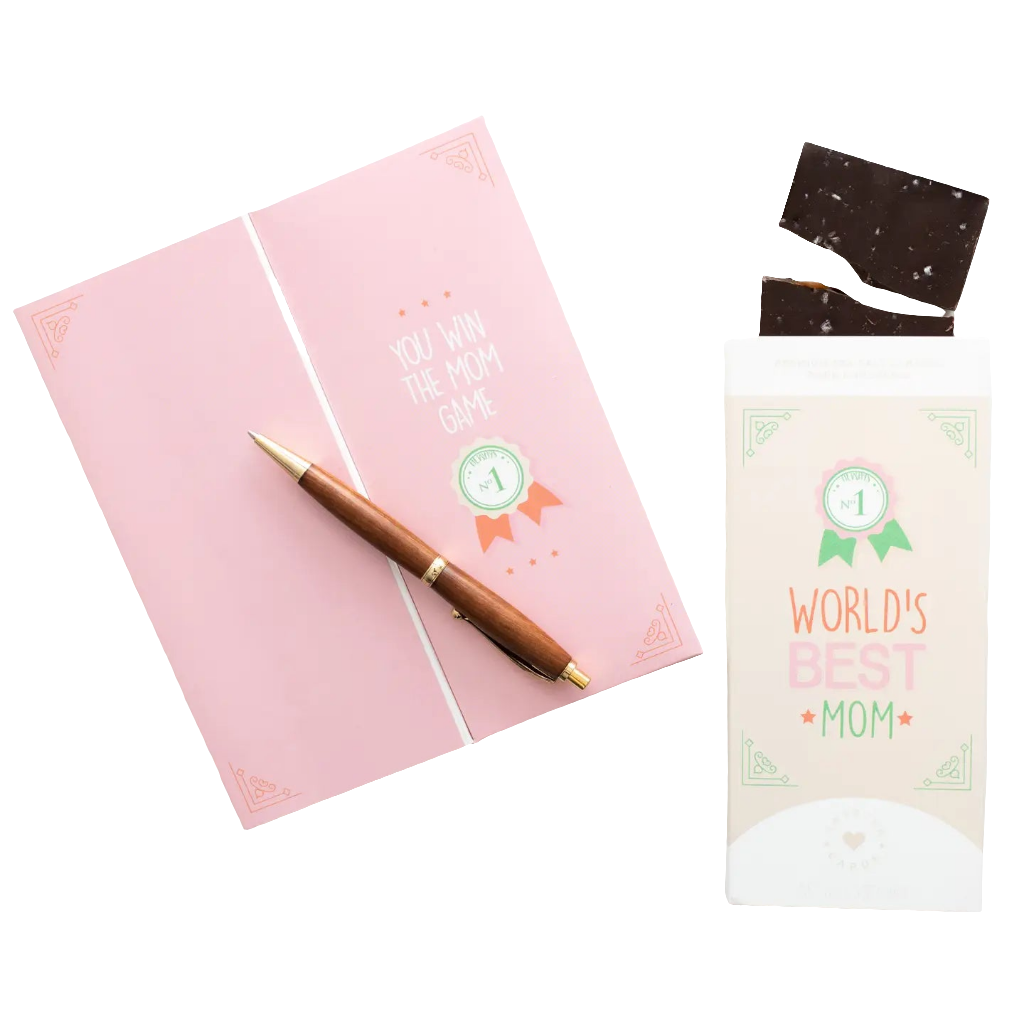 World's Best Mom Chocolate Greeting Card