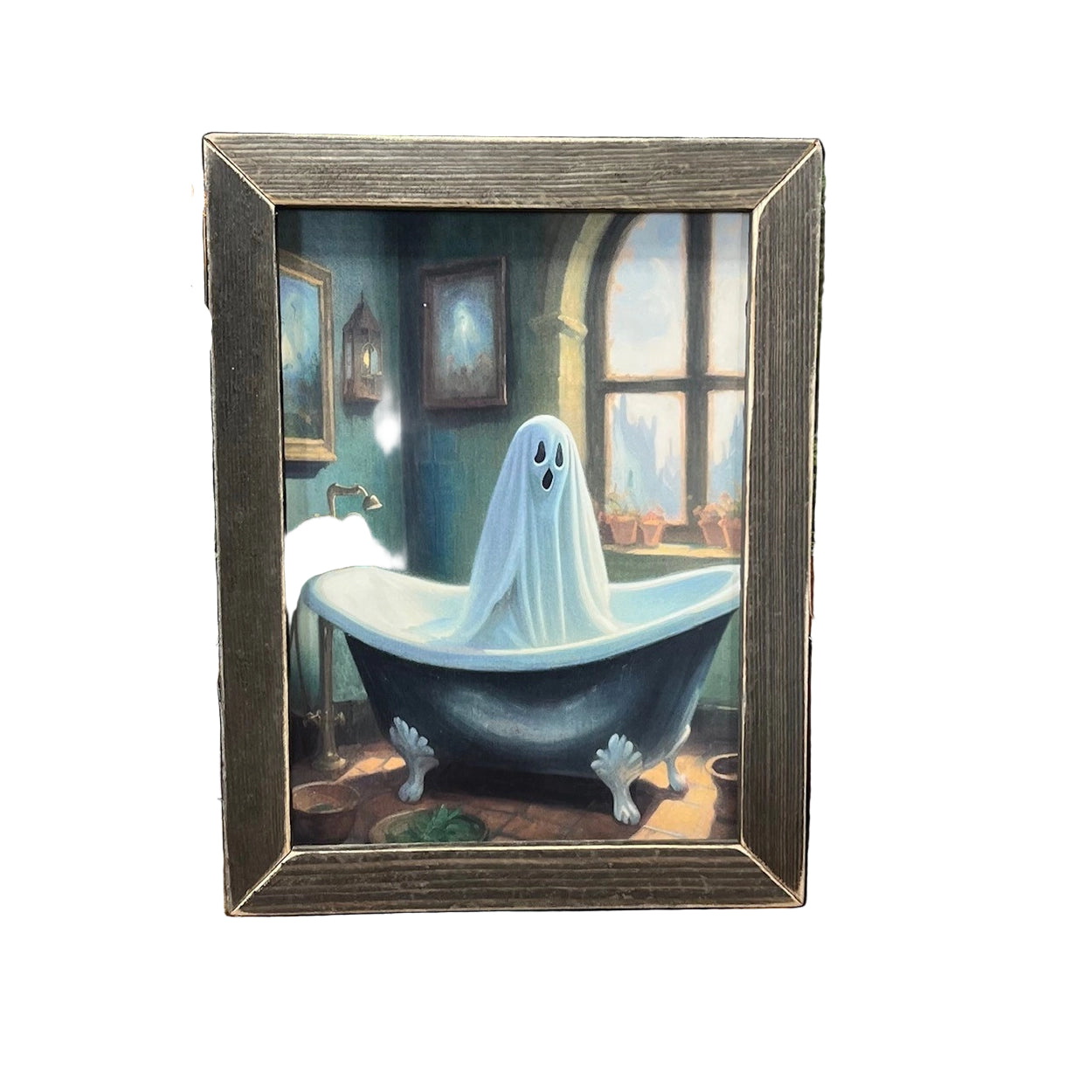 Bathtime Ghost 12x16 Framed Print