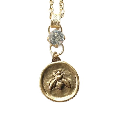 Bee Coin Necklace