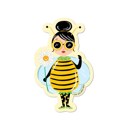 LLP-Bee Girl Sticker