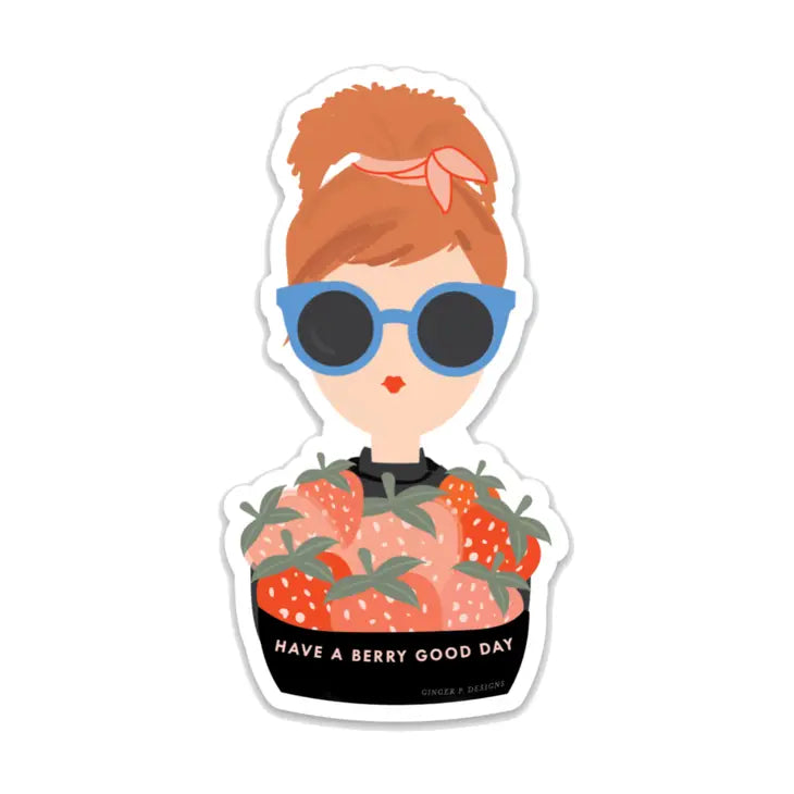 Berry Good Day Sticker