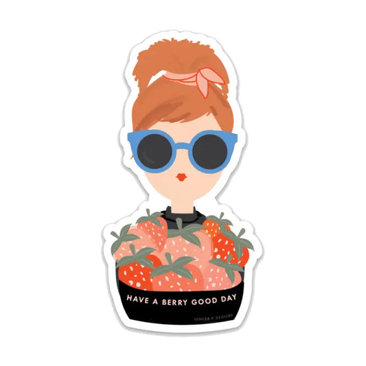 Berry Good Day Sticker