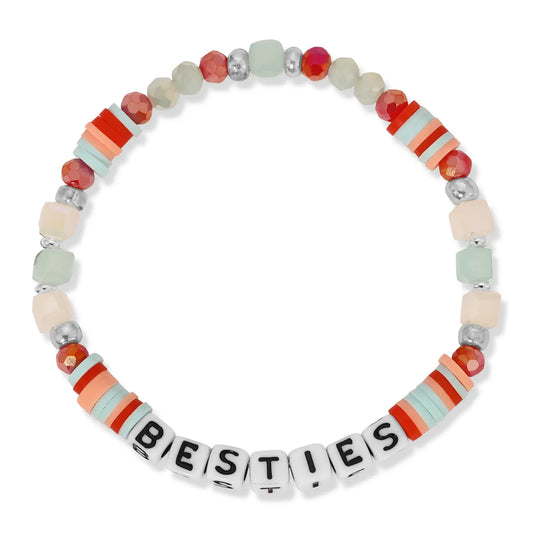 Kids Colorful Words Bracelet- Besties