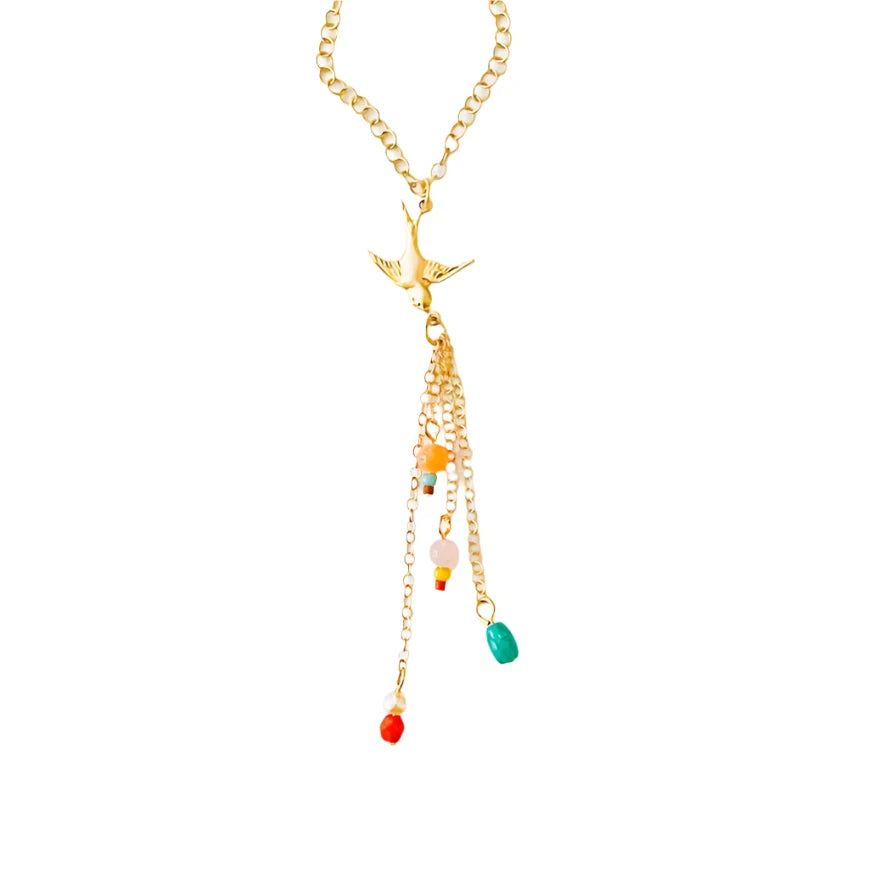 Dainty Bird Chain Necklace