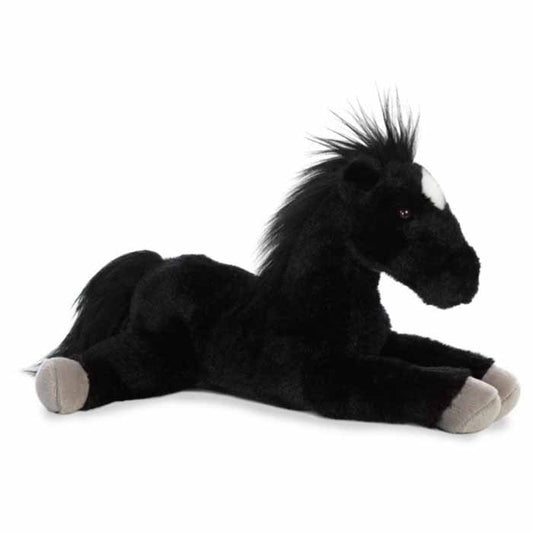 12" Black Horse Plush