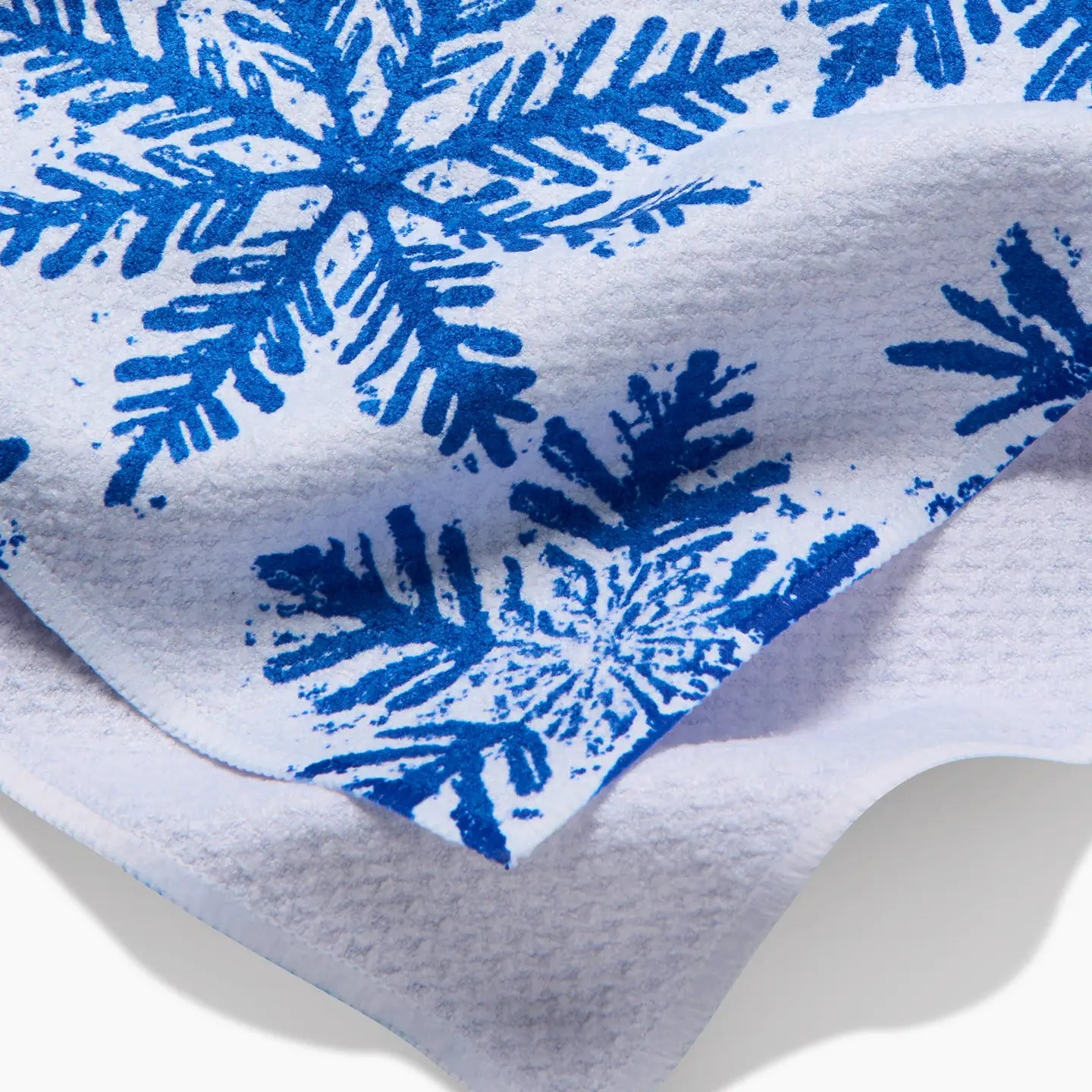 Geometry Tea Towel- Snowy Days Blue